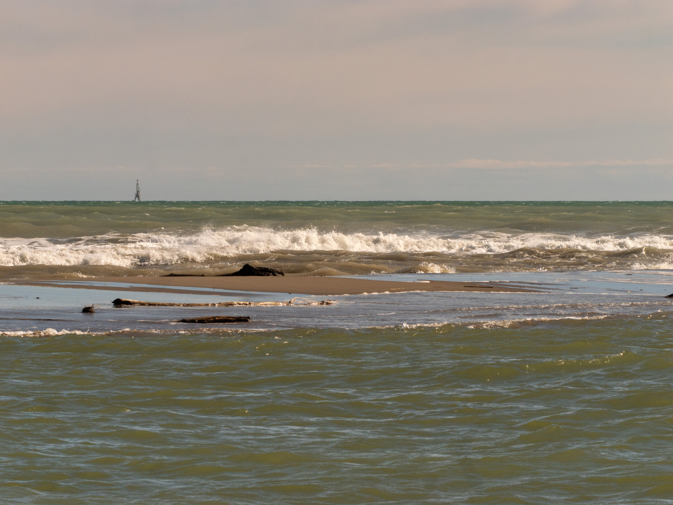 Desembocadura del río Ebro en el Delta del Ebro